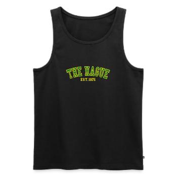 Den Haag Est. 1975 - Männer Premium Bio Tank Top - Schwarz - Vorne - AI Model Male 178 light (178cm)