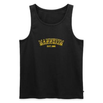 Mannheim Est 1985 - Men's Premium Organic Tank Top - black - Front - Michal (187cm)