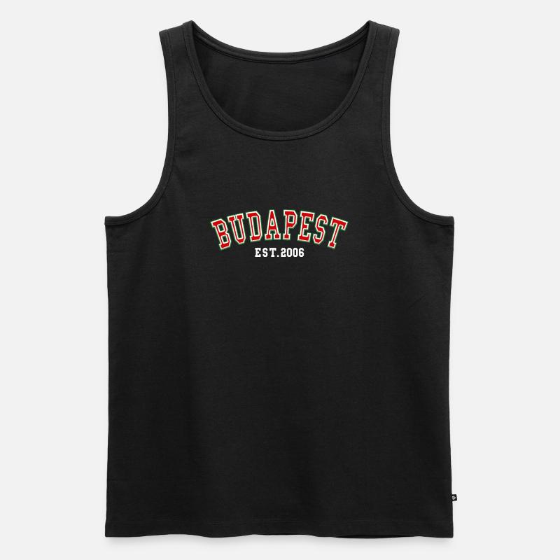 Budapest, gegründet 2006 - Männer Premium Bio Tank Top - Schwarz