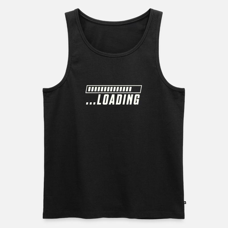 Loading Bar Loading Progress - Men's Premium Organic Tank Top - black