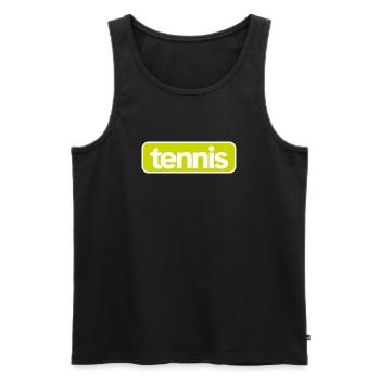Tennis Bold Sportswear - Débardeur bio Premium Homme - noir - Devant - Michal (187cm)