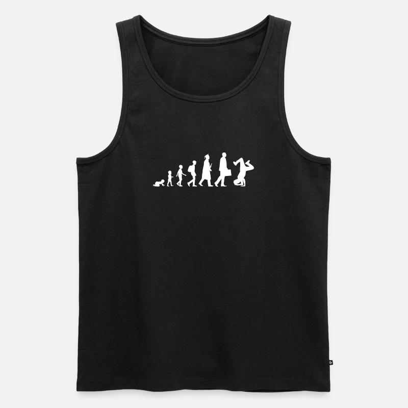 Évolution du breakdance - Débardeur bio Premium Homme - noir