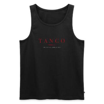 Le tango, l’art de la connexion, Danse - Débardeur bio Premium Homme - noir - Devant - Michal (187cm)