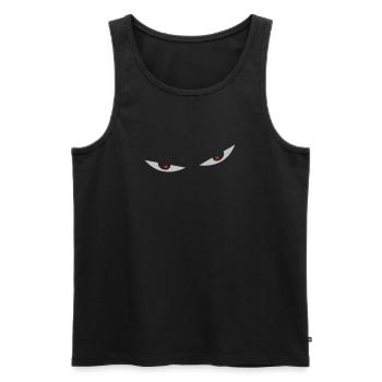 comic eyes augen - Männer Premium Bio Tank Top - Schwarz - Vorne - AI Model Male 178 light (178cm)