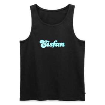 Eis Fan Eiscreme süß Sommer Eiskrem Handschrift - Männer Premium Bio Tank Top - Schwarz - Vorne - Michal (187cm)