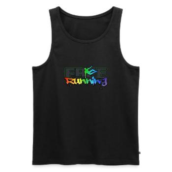 freerunning PARKOUR freerunner - Débardeur bio Premium Homme - noir - Devant - AI Model Male 178 light (178cm)
