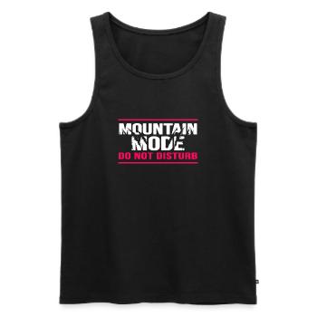 Climbing mountaineering bouldering alpine climbing - Men's Premium Organic Tank Top - black - Front - AI Model Male 178 light (178cm)
