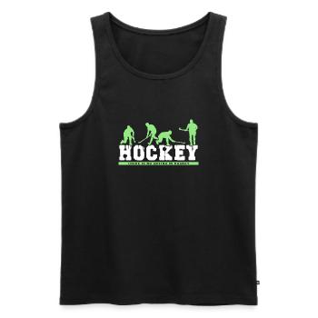 Hockey sur gazon Hockey Club de hockey Saison de hockey - Débardeur bio Premium Homme - noir - Devant - AI Model Male 178 light (178cm)