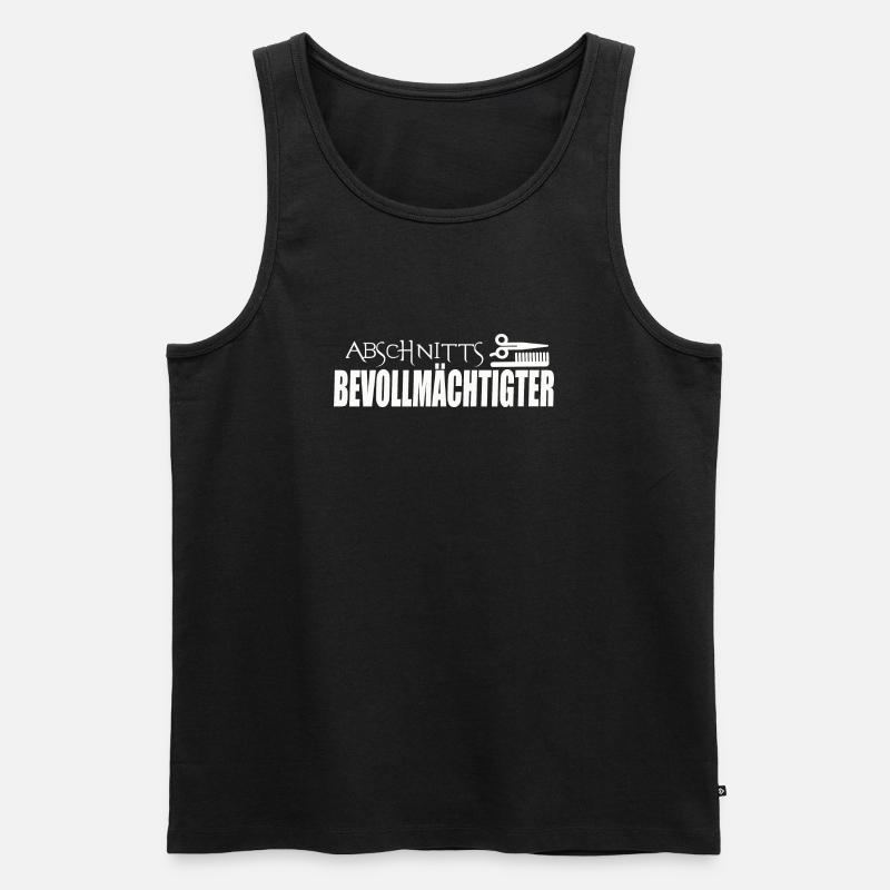 ABSCHNITTSBEVOLLMÄCHTIGTER - Männer Premium Bio Tank Top - Schwarz