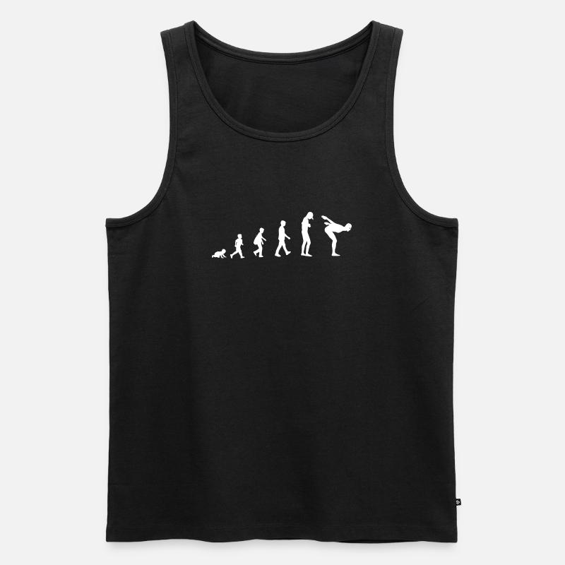 Development into a swimmer - Men's Premium Organic Tank Top - black
