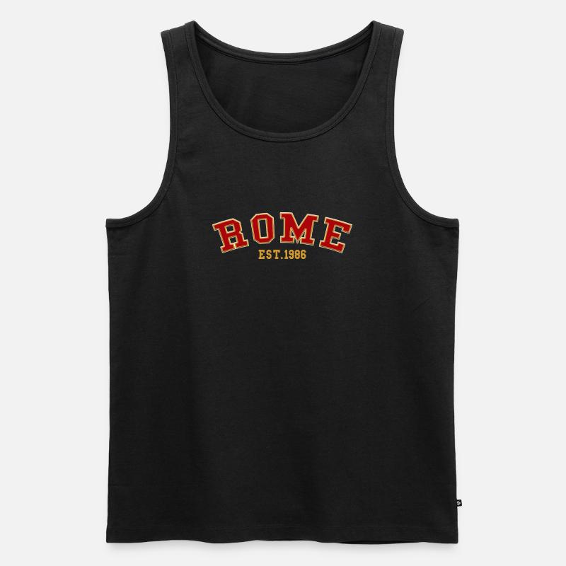 Rom gegründet 1986 - Männer Premium Bio Tank Top - Schwarz