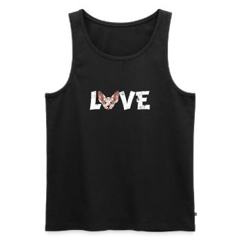 Sphynx Cat Love Haarlose Kätzchenkunst Katzenmama Papa - Männer Premium Bio Tank Top - Schwarz - Vorne - AI Model Male 178 light (178cm)