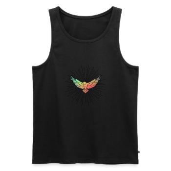 Eagle falcon bird of prey birds gift - Men's Premium Organic Tank Top - black - Front - Michal (187cm)