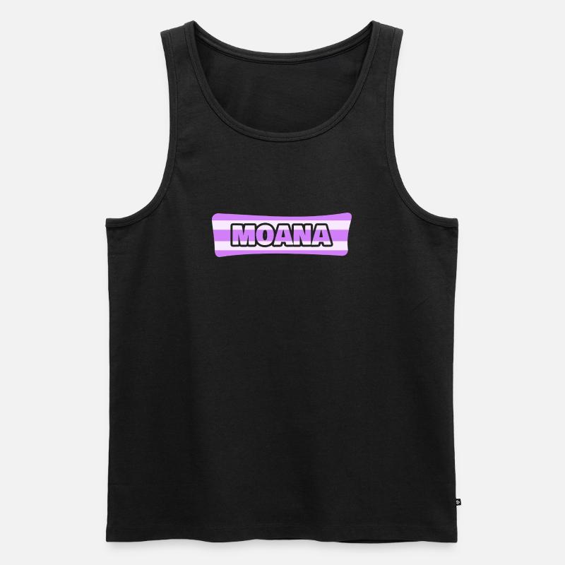 Moana - Männer Premium Bio Tank Top - Schwarz