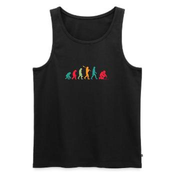 Évolution des soudeurs - Débardeur bio Premium Homme - noir - Devant - Michal (187cm)