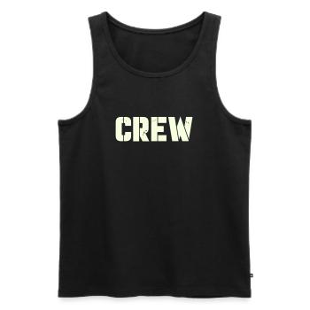 crew - Men's Premium Organic Tank Top - black - Front - Michal (187cm)
