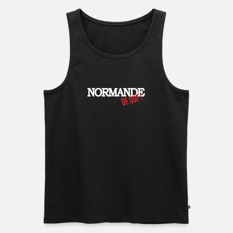 Normande de ouf - Débardeur bio Premium Homme - noir