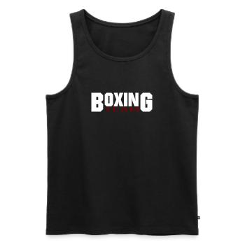 Boxing Team Design - Men's Premium Organic Tank Top - black - Front - AI Model Male 178 light (178cm)