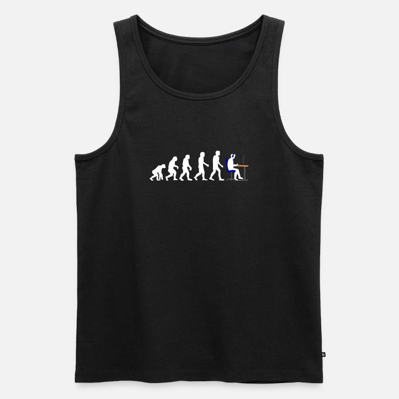 Gamer Evolution - Männer Premium Bio Tank Top - Schwarz