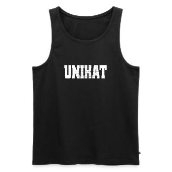 Unique Unique Individual Self-Worth Unique - Men's Premium Organic Tank Top - black - Front - AI Model Male 178 light (178cm)