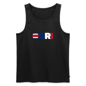 Costa Rica - Männer Premium Bio Tank Top - Schwarz - Vorne - Michal (187cm)