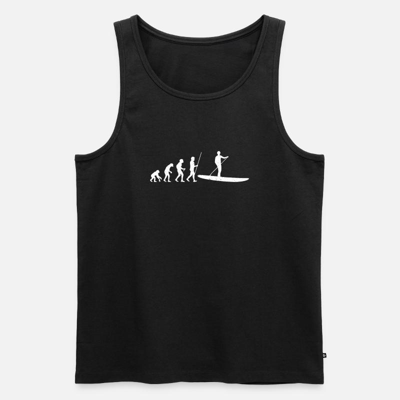 SUP Evolution - Men's Premium Organic Tank Top - black