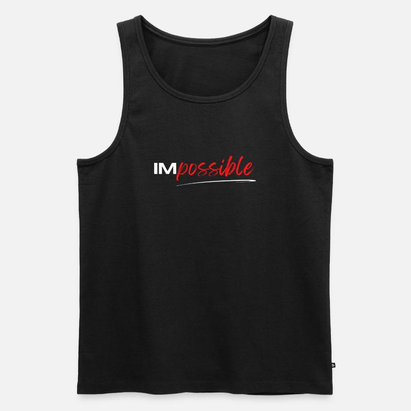Geschenk "IM possible", sportliche Motivation - Männer Premium Bio Tank Top - Schwarz