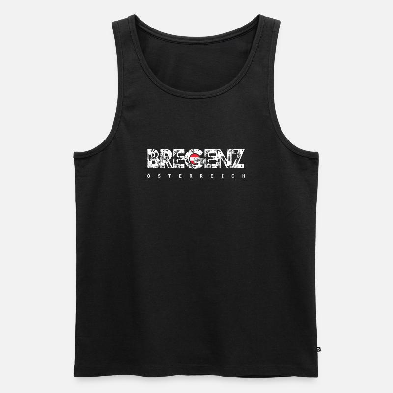 Bregenz - Männer Premium Bio Tank Top - Schwarz