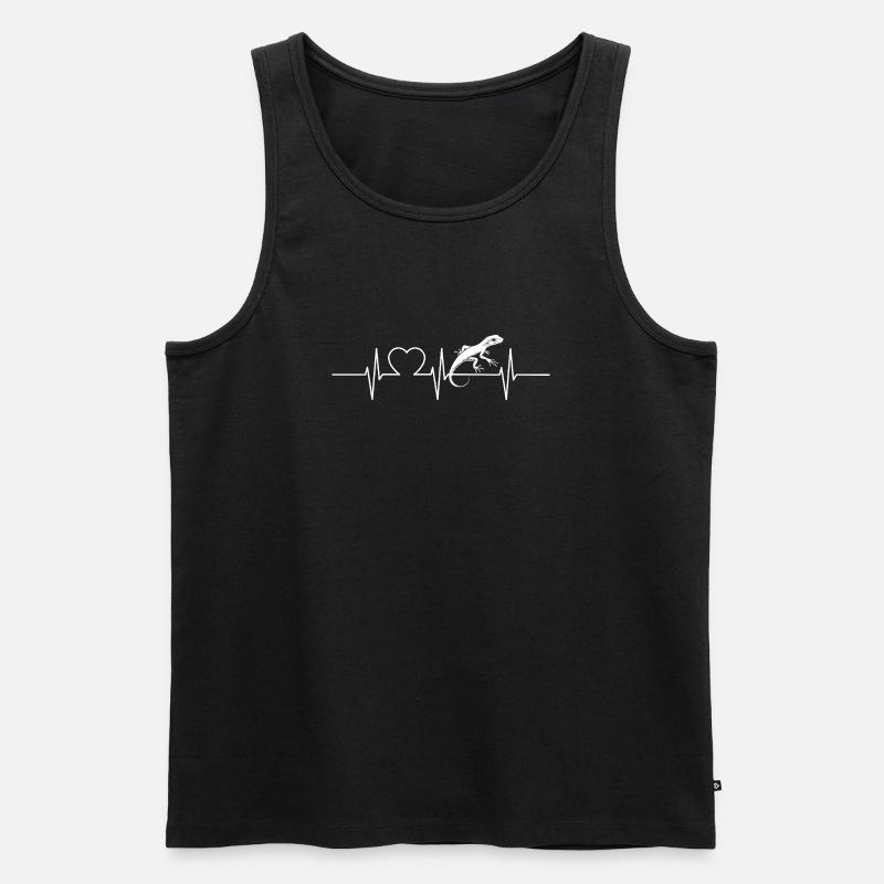 Eidechsen Eidechse - Männer Premium Bio Tank Top - Schwarz