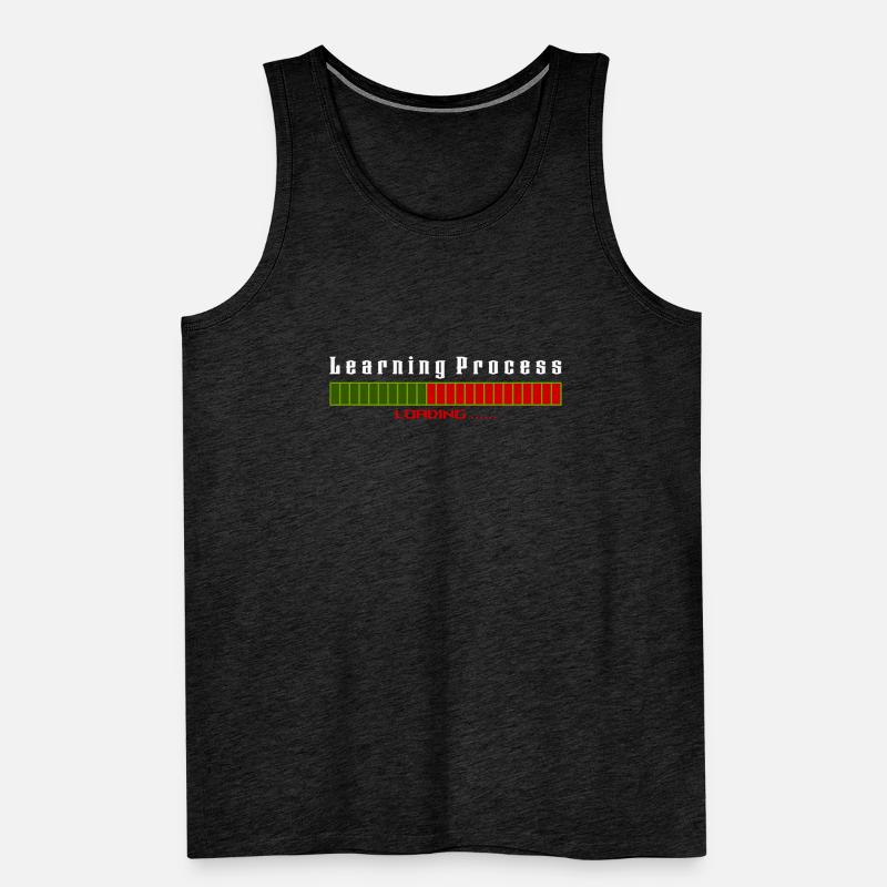 Learning Process Loading black shirt Männer Premium Bio Tank Top