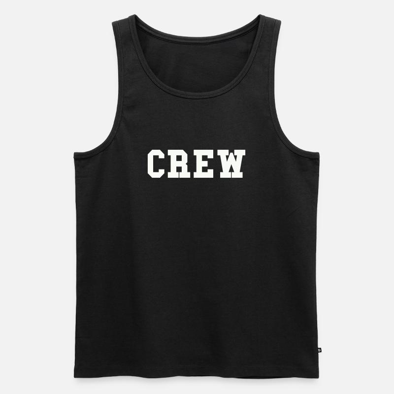 crew - Männer Premium Bio Tank Top - Schwarz
