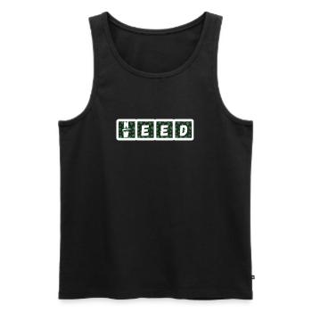 Need Weed - Men's Premium Organic Tank Top - black - Front - AI Model Male 178 light (178cm)