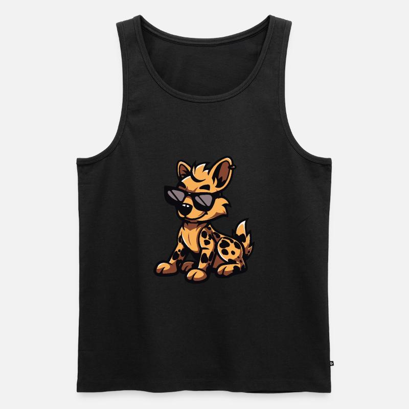 Hyäne Cool Comic - Männer Premium Bio Tank Top - undefined