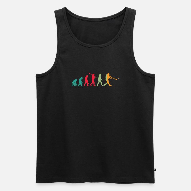 Basketball Evolution - Männer Premium Bio Tank Top - Schwarz