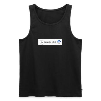 I'm not a robot - Men's Premium Organic Tank Top - black - Front - AI Model Male 178 light (178cm)