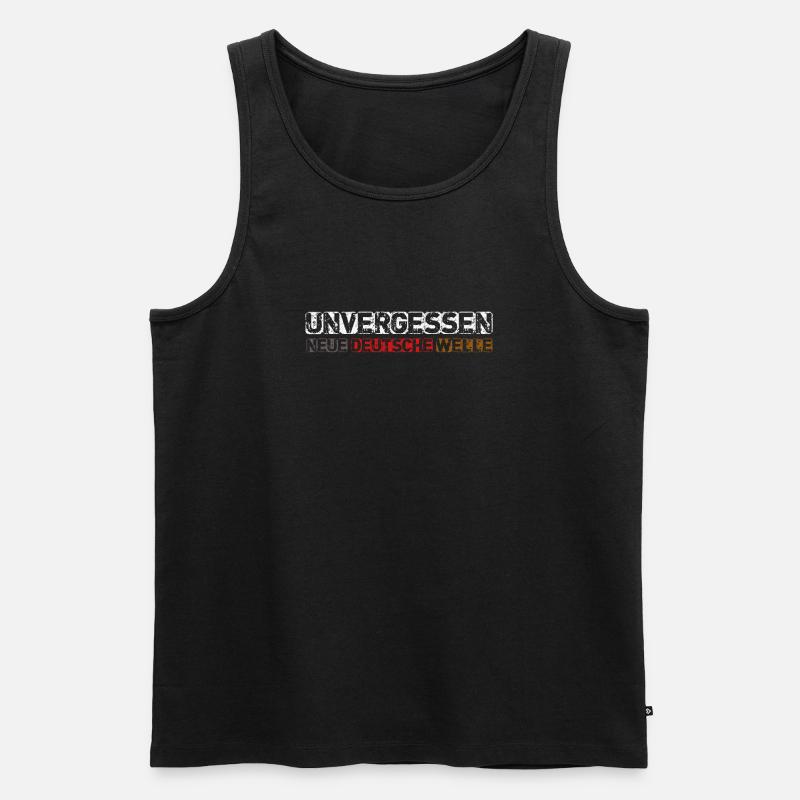 Neue deutsche Welle - Männer Premium Bio Tank Top - Schwarz