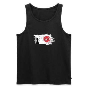kyudo kyudomeister japanische bogenkunst Hankyu - Männer Premium Bio Tank Top - Schwarz - Vorne - AI Model Male 178 light (178cm)