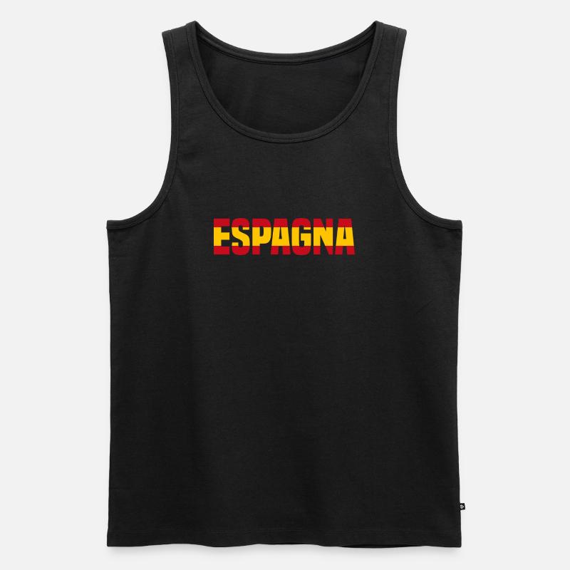 Spanien - Männer Premium Bio Tank Top - Schwarz