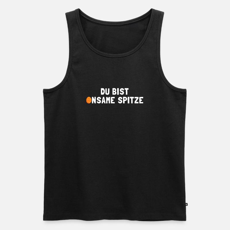 Ostern Spruch Kompliment - Männer Premium Bio Tank Top - Schwarz