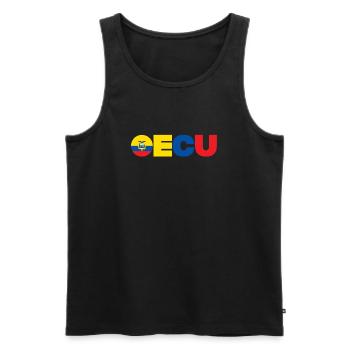 Ecuador - Männer Premium Bio Tank Top - Schwarz - Vorne - Michal (187cm)