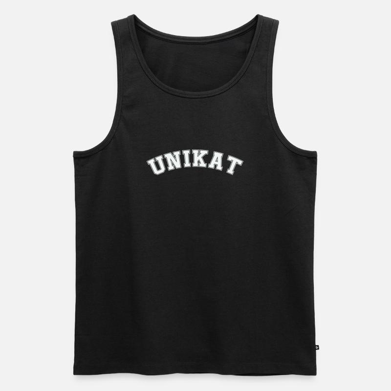 unikat - Männer Premium Bio Tank Top - Schwarz