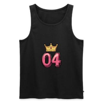 Couronne de maillot à 4 chiffres - Débardeur bio Premium Homme - noir - Devant - Michal (187cm)
