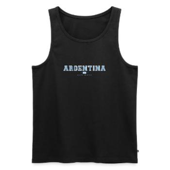 Argentine - Débardeur bio Premium Homme - noir - Devant - Michal (187cm)