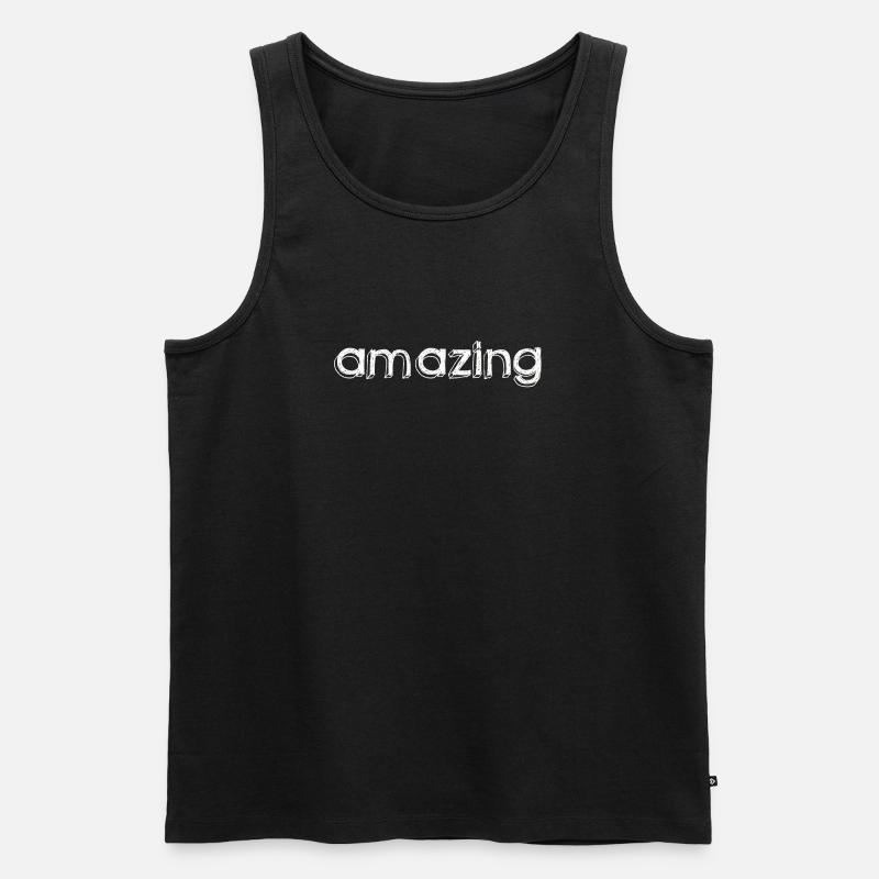 AMAZING - Männer Premium Bio Tank Top - Schwarz