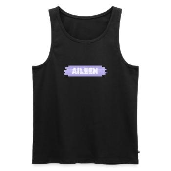 Mutter Aileen - Männer Premium Bio Tank Top - Schwarz - Vorne - AI Model Male 178 light (178cm)