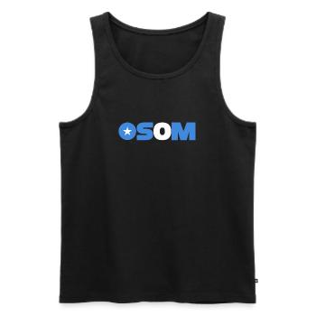 Somalia - Männer Premium Bio Tank Top - Schwarz - Vorne - Michal (187cm)