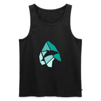 Delfine - Men's Premium Organic Tank Top - black - Front - AI Model Male 178 light (178cm)