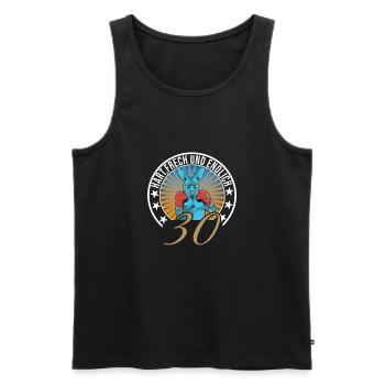 30. Geburtstag - Männer Premium Bio Tank Top - Schwarz - Vorne - Michal (187cm)