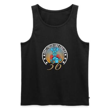 36. Geburtstag - Männer Premium Bio Tank Top - Schwarz - Vorne - Michal (187cm)