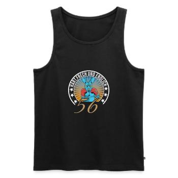 56. Geburtstag - Männer Premium Bio Tank Top - Schwarz - Vorne - Michal (187cm)